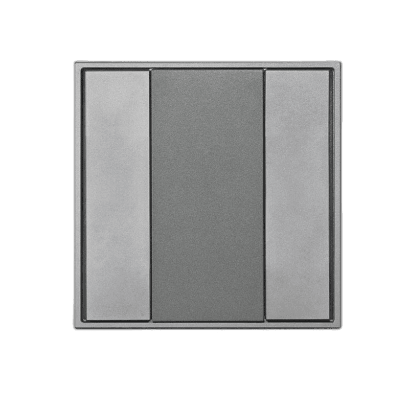 ENVO DALI2 Wall Panel, 2 Buttons, Slim Silver