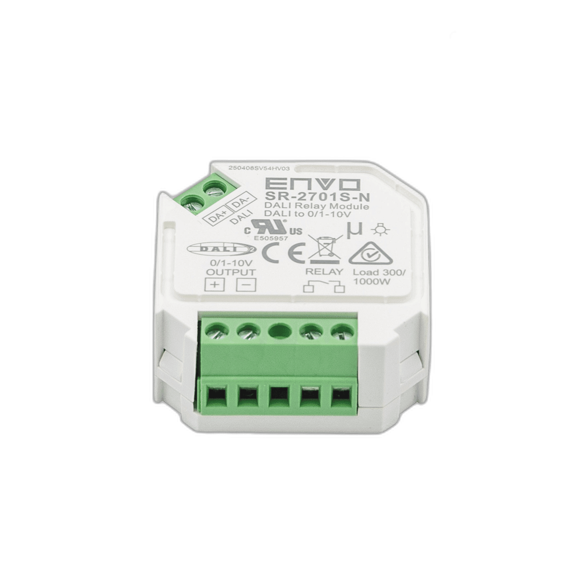 ENVO DALI2 Relay On/Off Control + DALI2 to 0/1-10V Converter, Configurable Single Address
