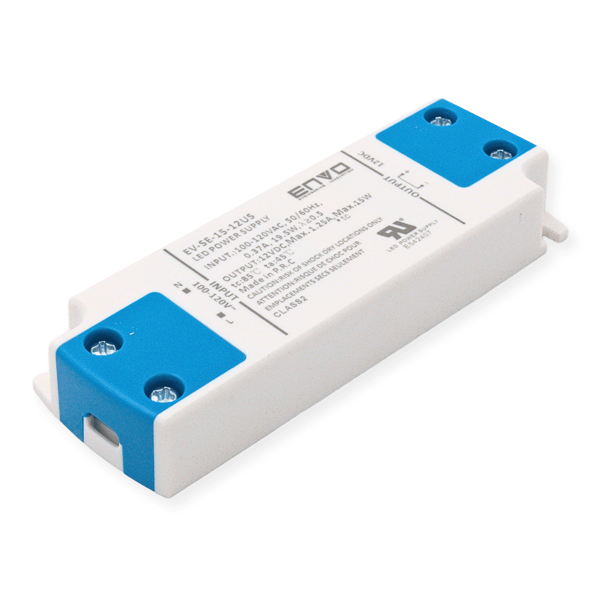 ENVO EV-SE-15-12US LED Driver 15W 12V 1.25A