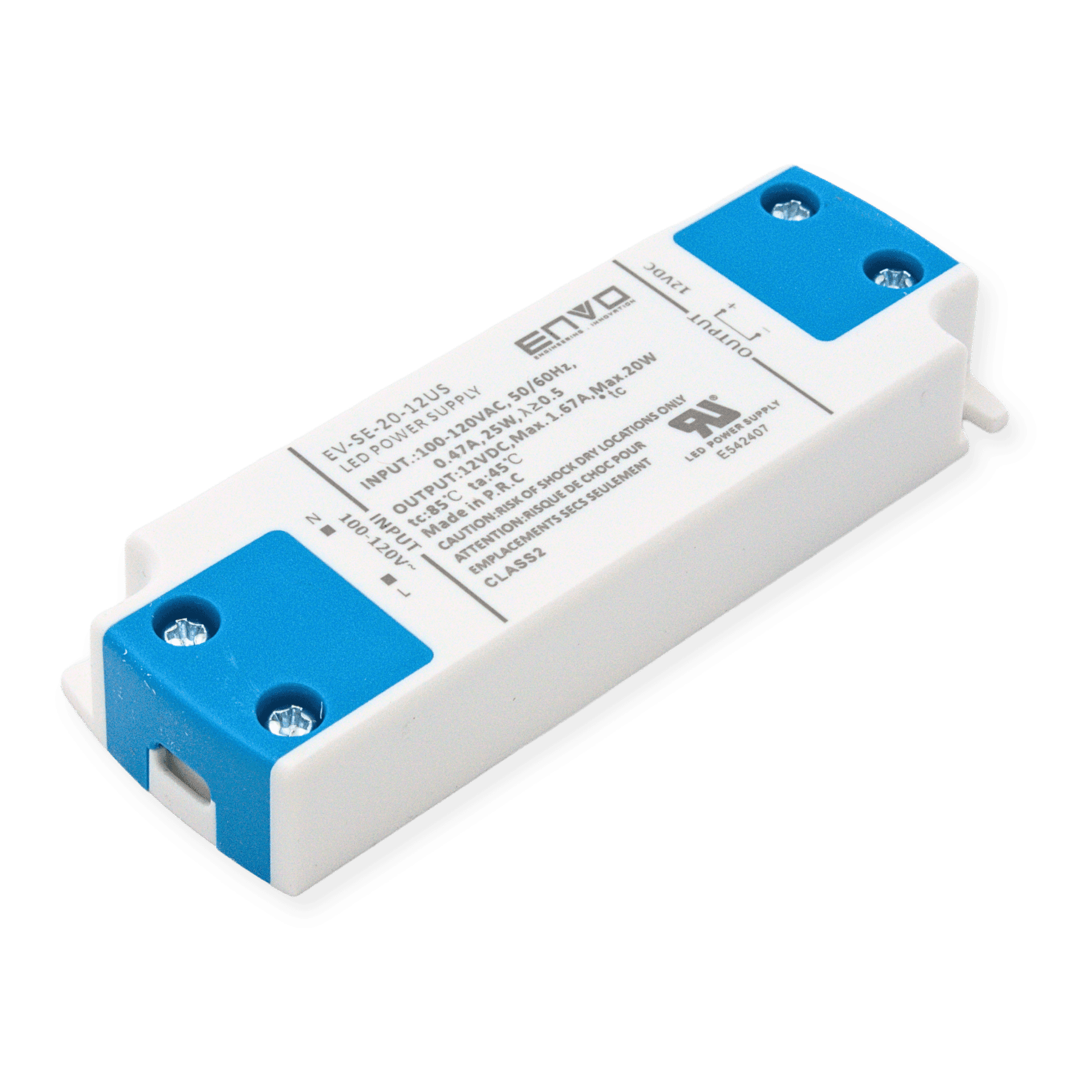 ENVO EV-SE-20-12US LED Driver 20W 12V 1.67A