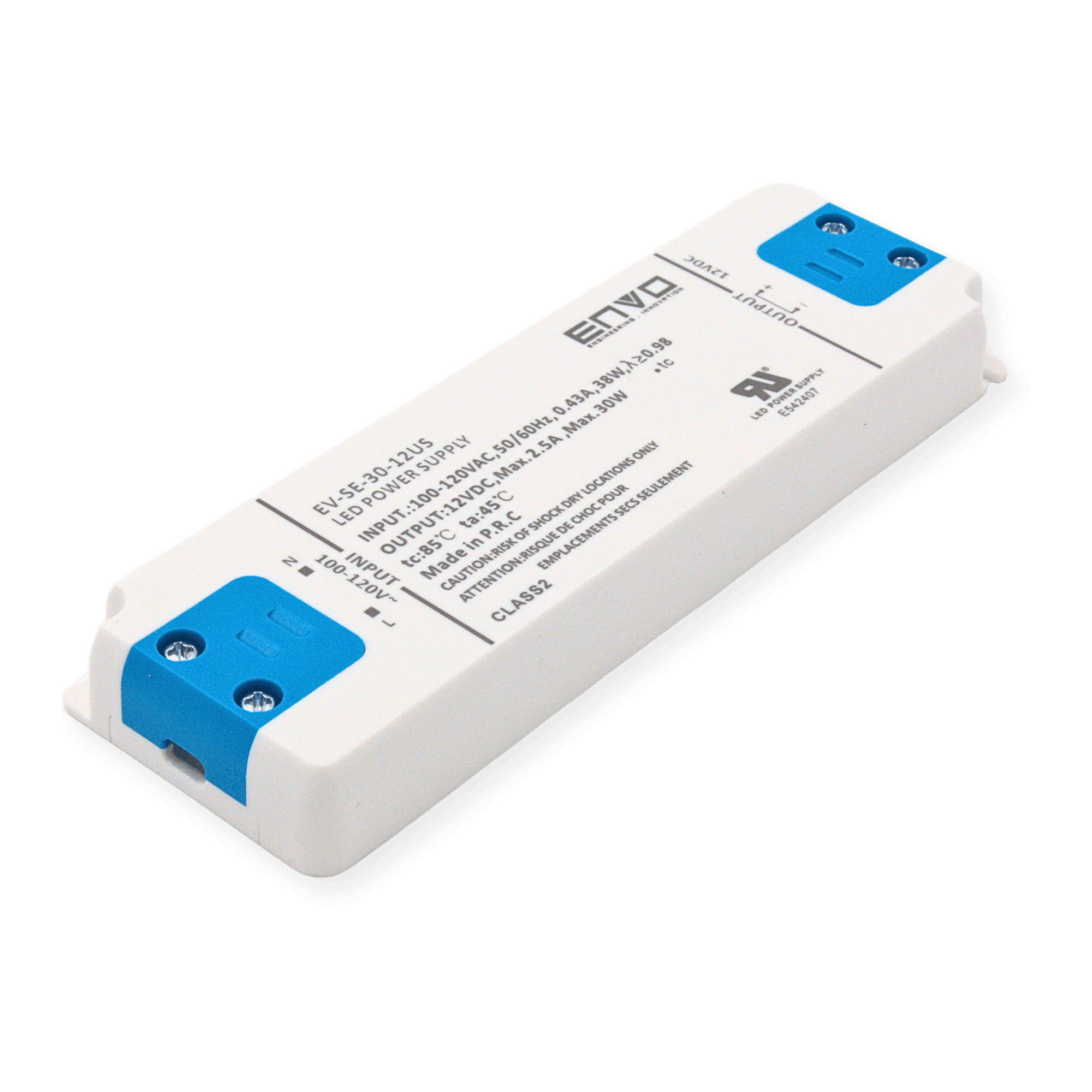 ENVO EV-SE-30-12US LED Driver 30W 12V 2.5A