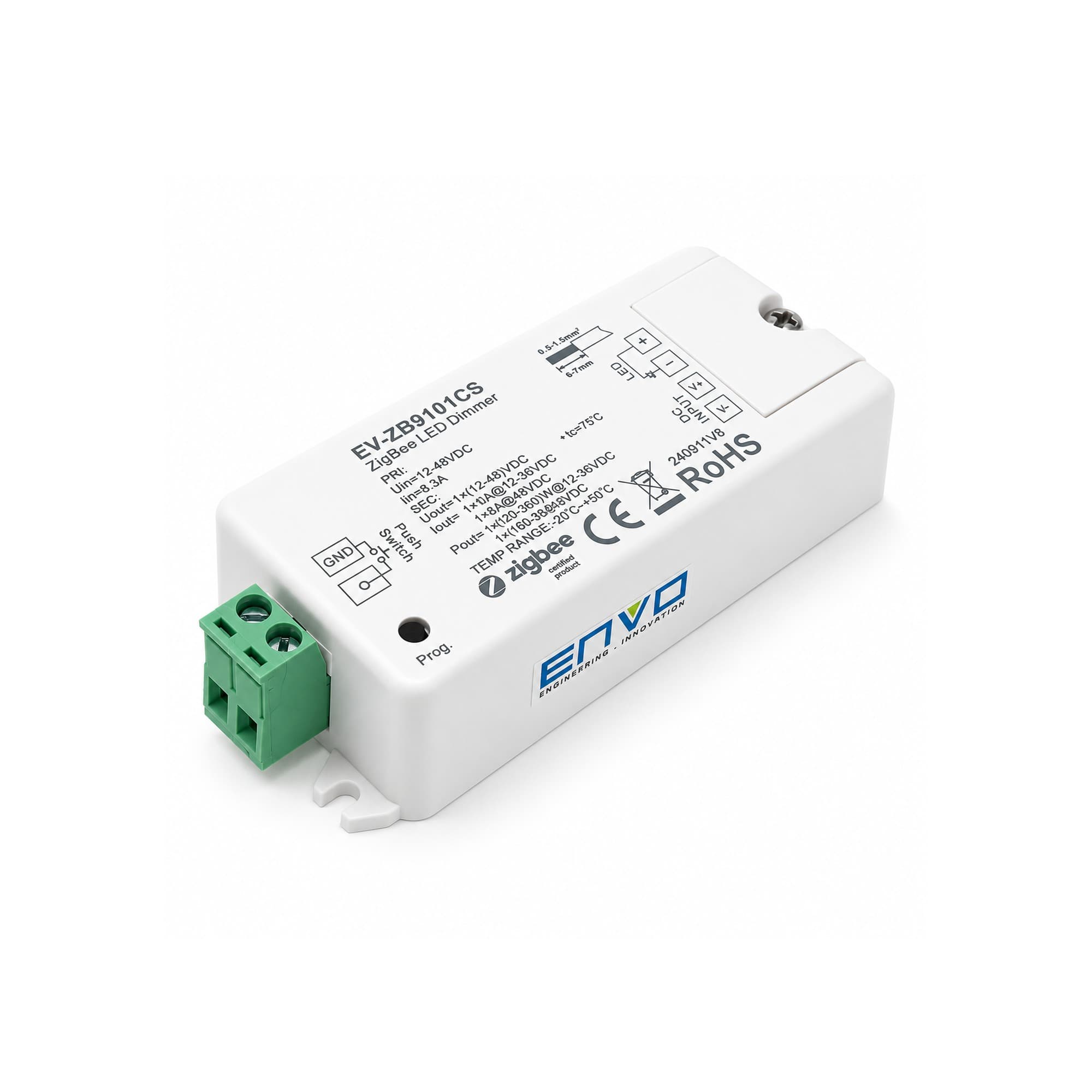 ENVO ZigBee Single Colour Mini Controller 12-36V 8A 1 Channel