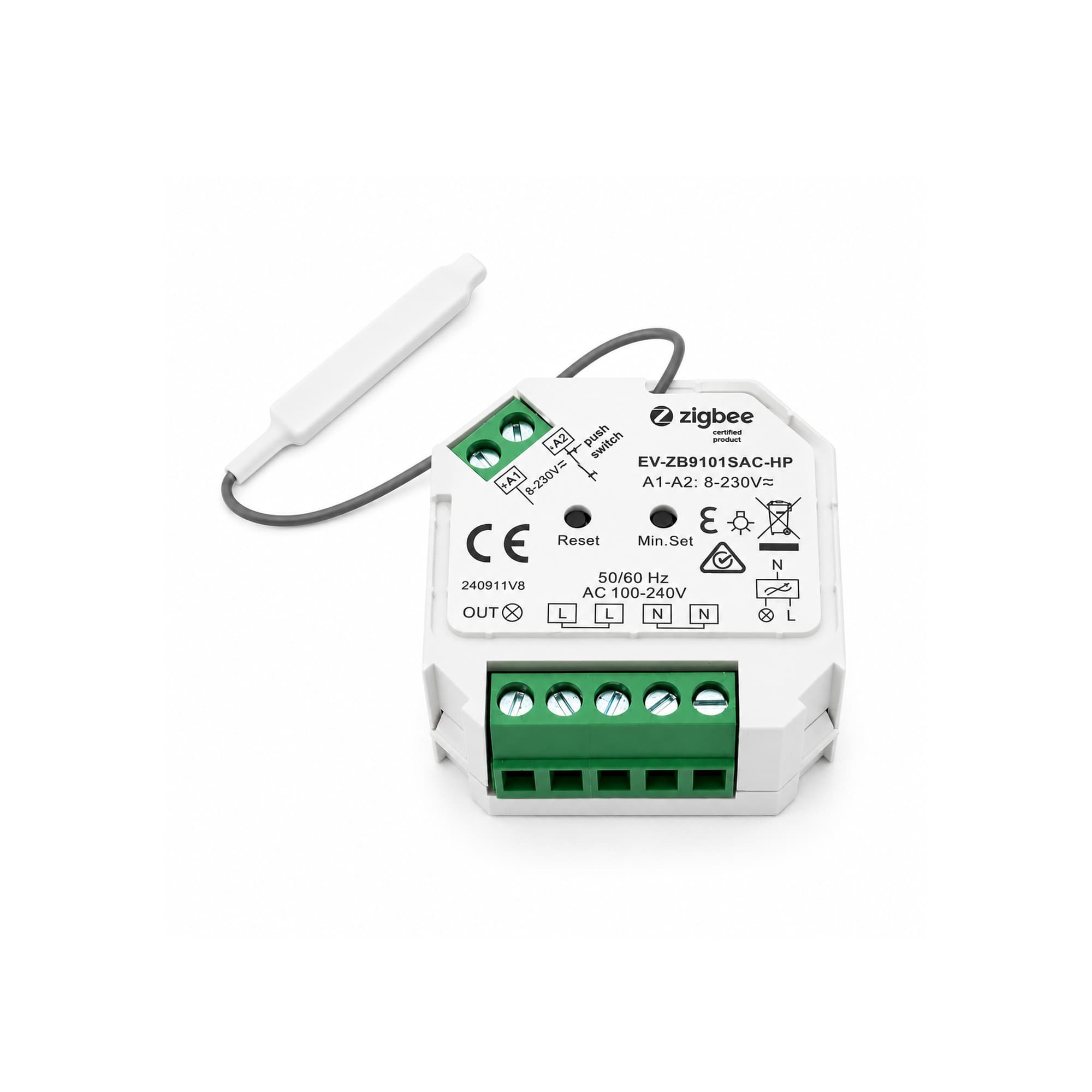 ENVO ZigBee In-wall Switch - On/Off Control, 16A
