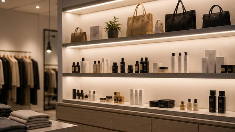 EV-SNPV-60-12 application - Retail shelf lighting