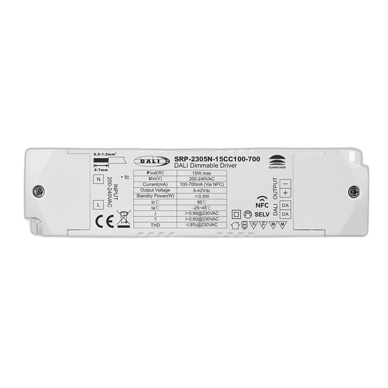 ENVO DALI2 DT6 CC Driver, 15W, 100-700mA, NFC Contol
