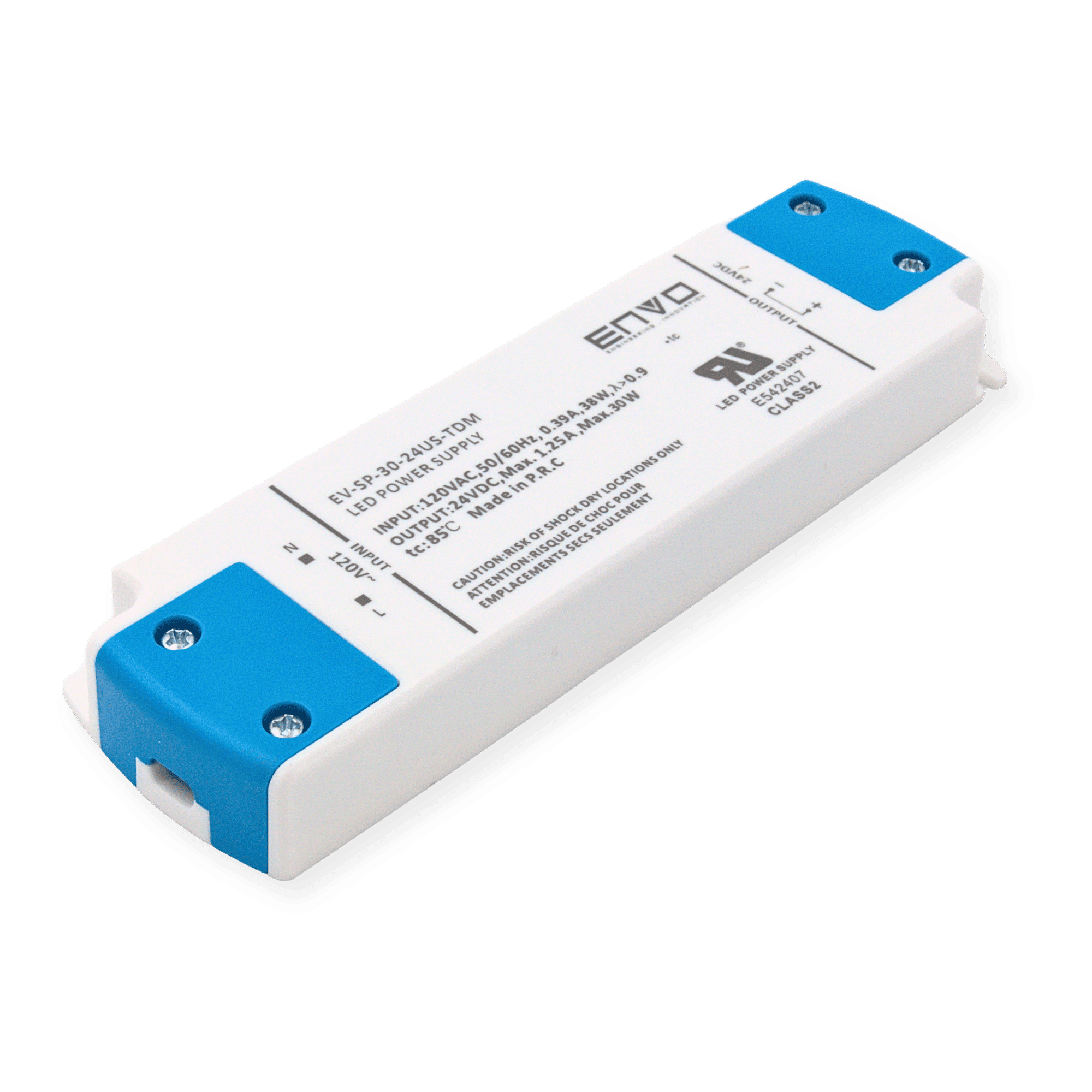 ENVO EV-SP-30-24US-TDM Triac Dimmable LED Driver 30W 24V 1.25A