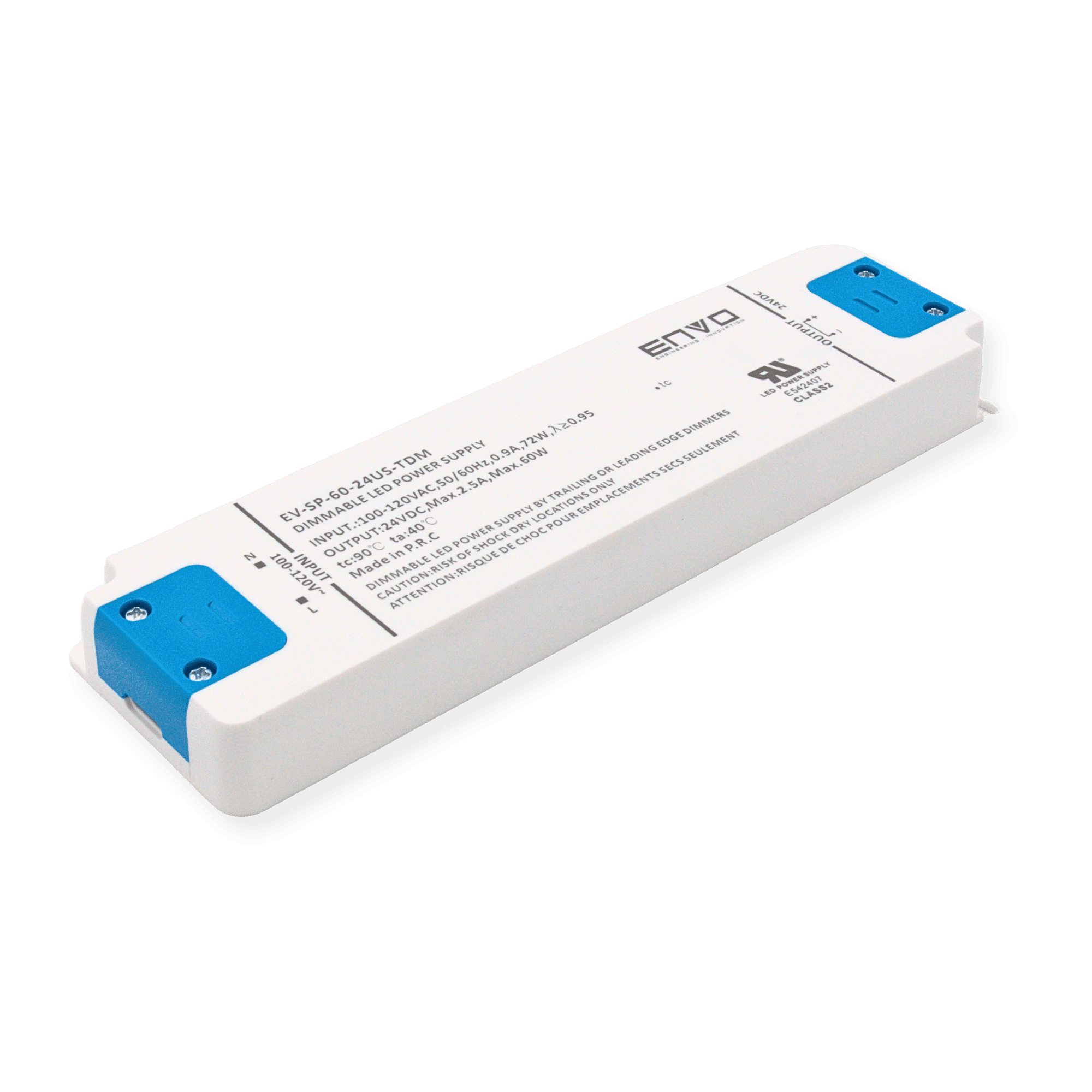 ENVO EV-SP-60-24US-TDM Triac Dimmable LED Driver 60W 24V 2.5A