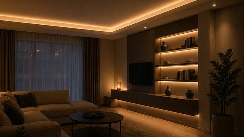 EV-SP-30-12US-TDM application - Home kitchen LED strips