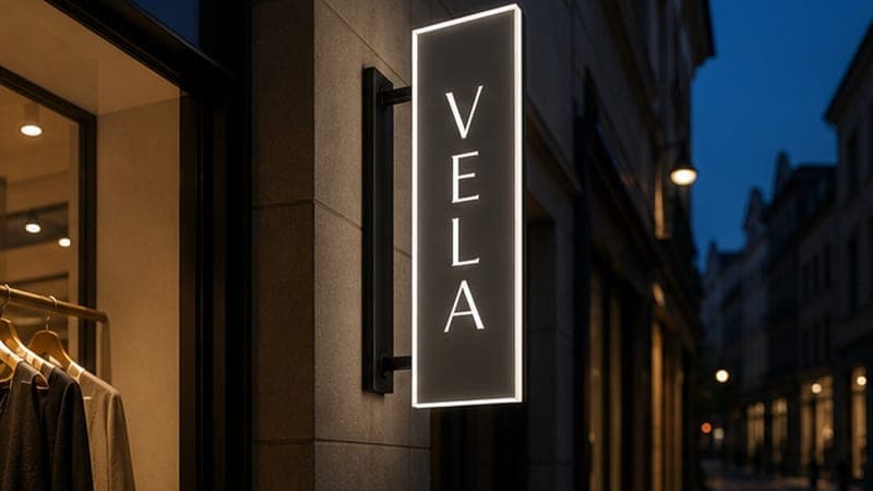 EV-SLEL01LBY-NW application - Slim blade sign