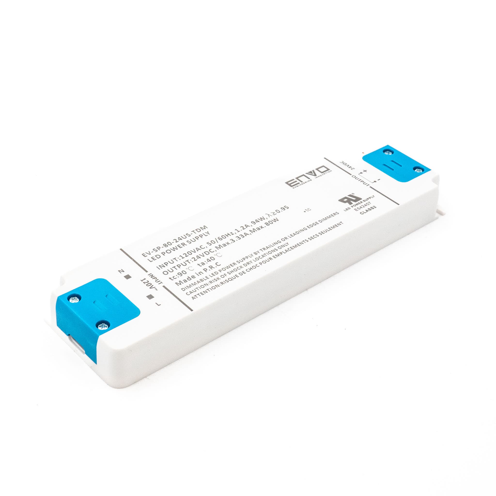 ENVO EV-SP-80-24US-TDM Triac Dimmable LED Driver 80W 24V 3.33A