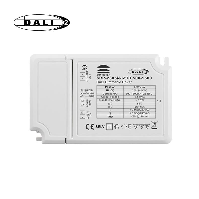 ENVO DALI2 DT6 CC Driver, 65W, 500-1500mA, NFC Control