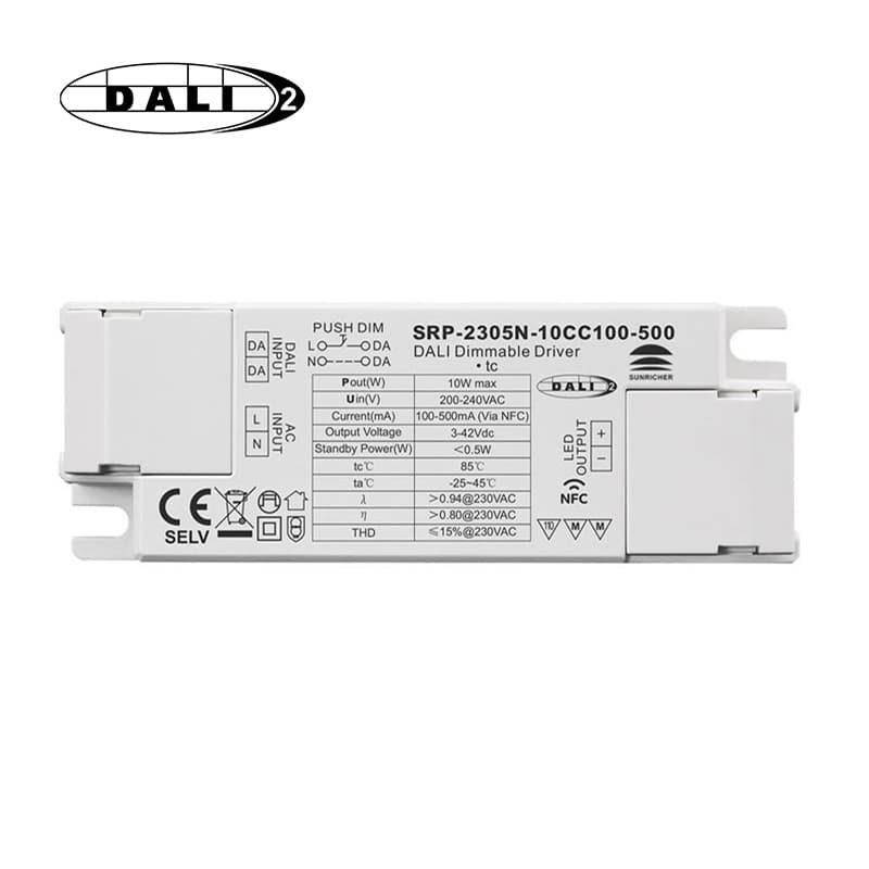 ENVO DALI2 DT6 CC Driver, 10W, 100-500mA, NFC Control