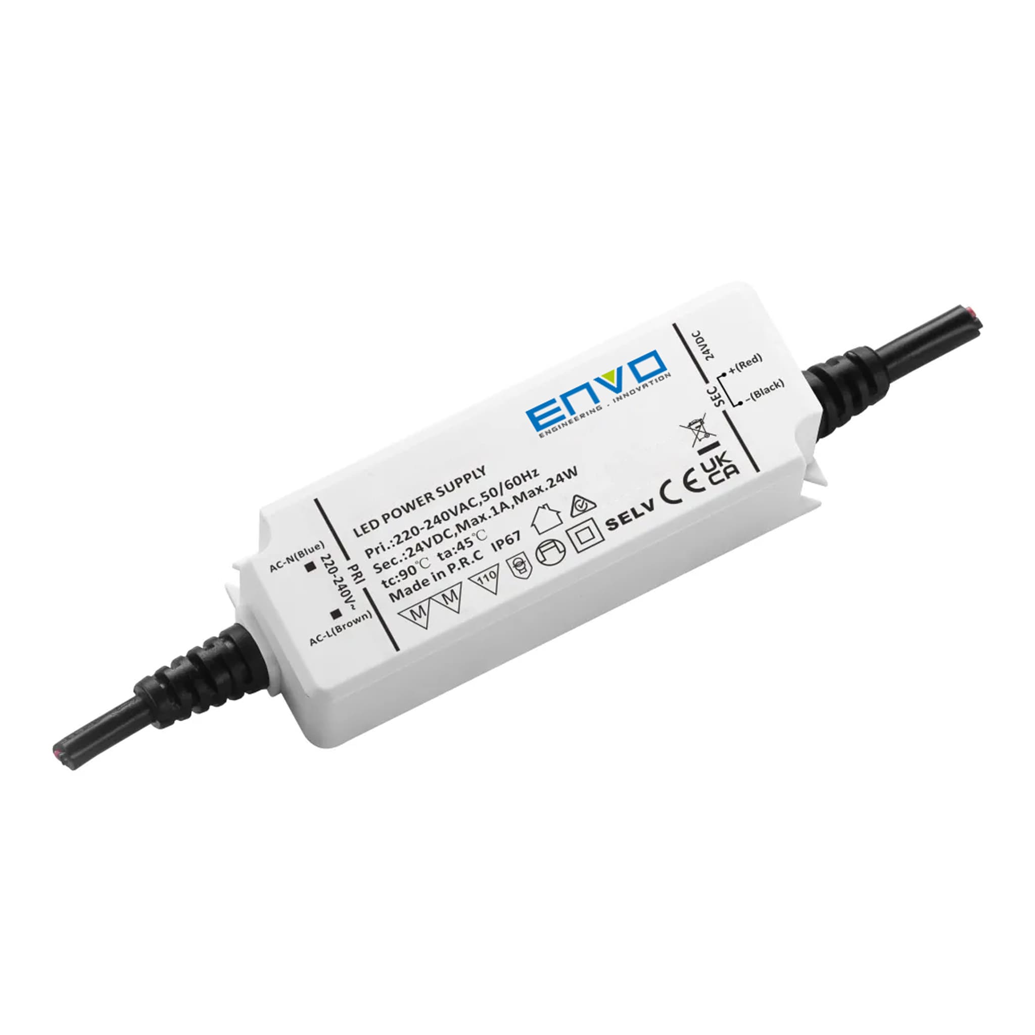 ENVO EV-SNP-24-12 LED Driver 24W 12V Waterproof IP67 2A