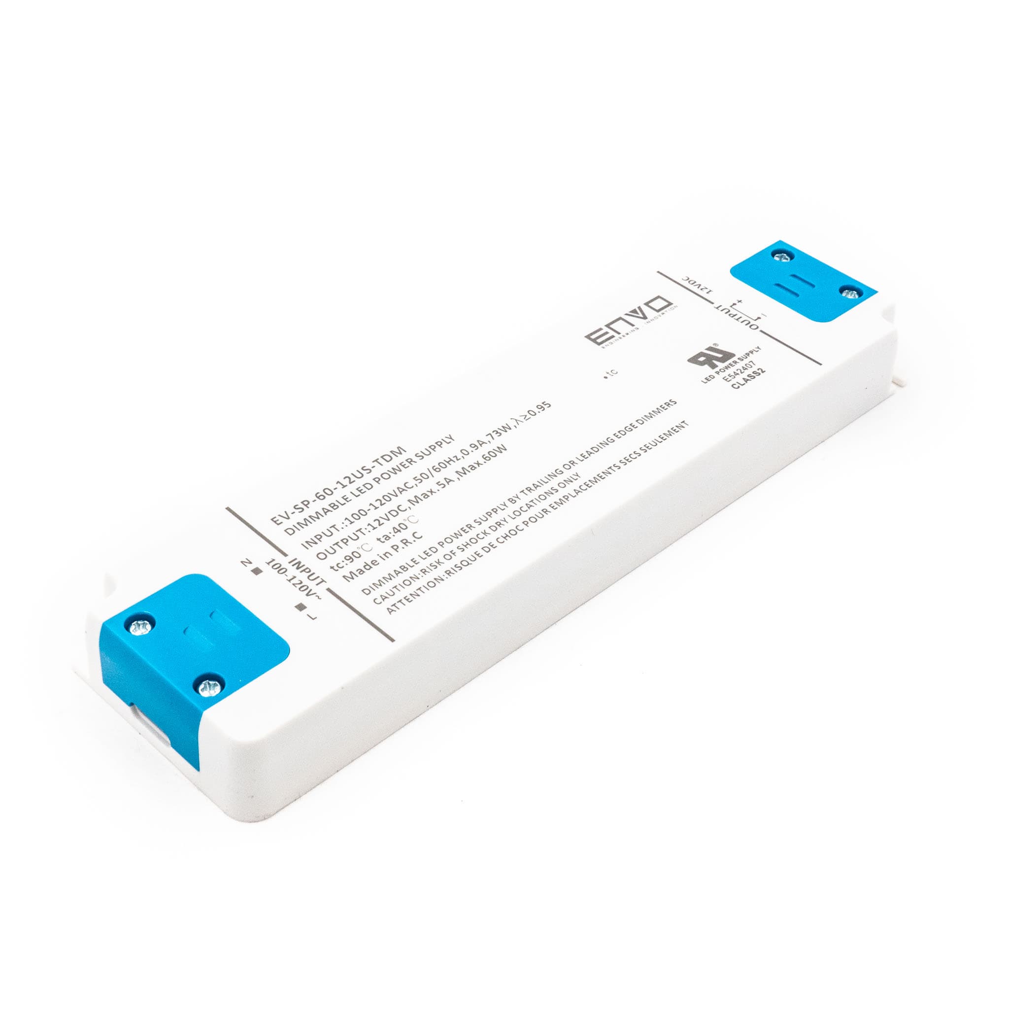 ENVO EV-SP-60-12US-TDM Triac Dimmable LED Driver 60W 12V 5A
