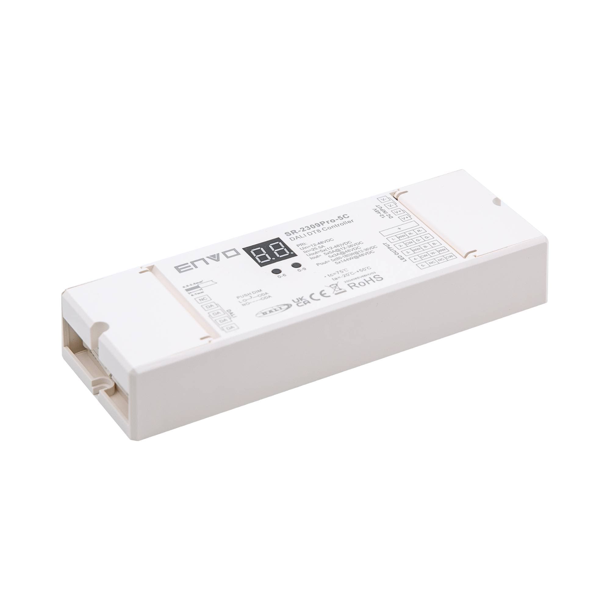ENVO PRO DALI2 DT8 LED Controller RGBWW 5 CH 12-36VDC