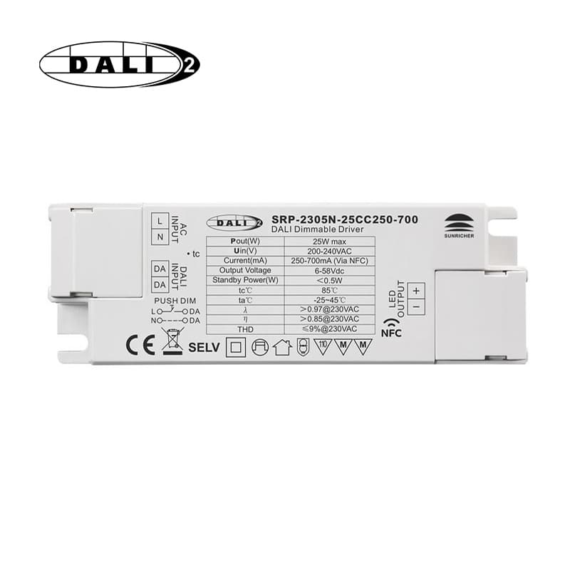 ENVO DALI2 DT6 CC Driver, 25W, 250-700mA, NFC Control